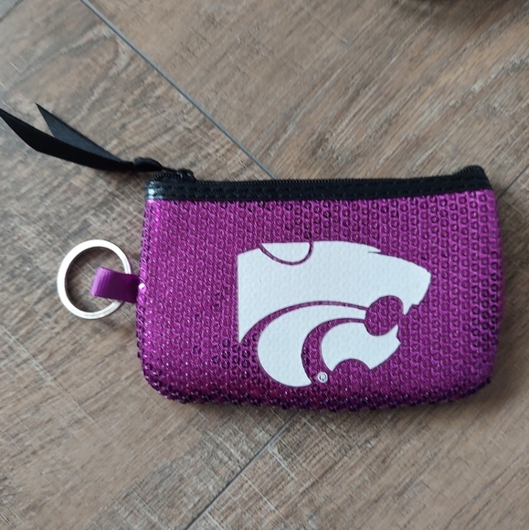 Kansas State Sequin Coin Purse NWT - Picture 1 of 4
